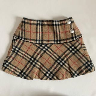 バーバリー(BURBERRY)のBurberry バーバリー 90cm ノバチェック柄ウールスカート(スカート)