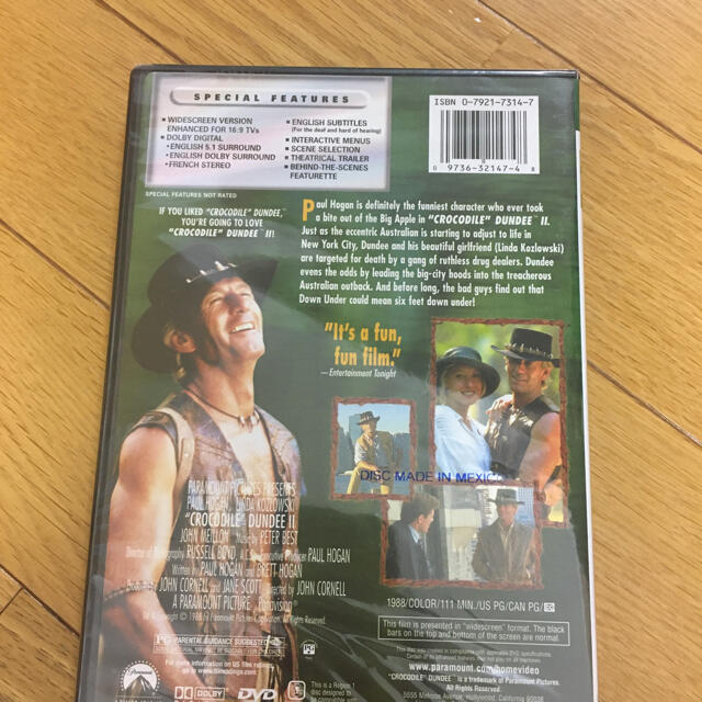 【海外DVDリージョン1専用】Crocodile Dundee 1&2セット エンタメ/ホビーのDVD/ブルーレイ(外国映画)の商品写真