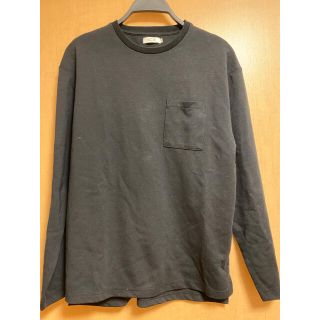 KOE 黒 長袖 トレーナー 胸ポケット(Tシャツ/カットソー(七分/長袖))