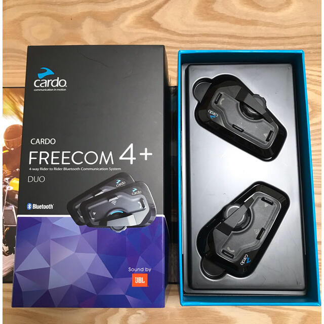 カルド　インカム　FREECOM4+  DUO(2台セット)JBLサウンド 自動車/バイクのバイク(装備/装具)の商品写真