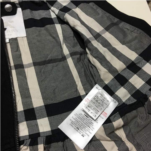 BURBERRY(バーバリー)のBURBERRY children 4y 104cm アウター ジャケット 黒 キッズ/ベビー/マタニティのキッズ服女の子用(90cm~)(ジャケット/上着)の商品写真