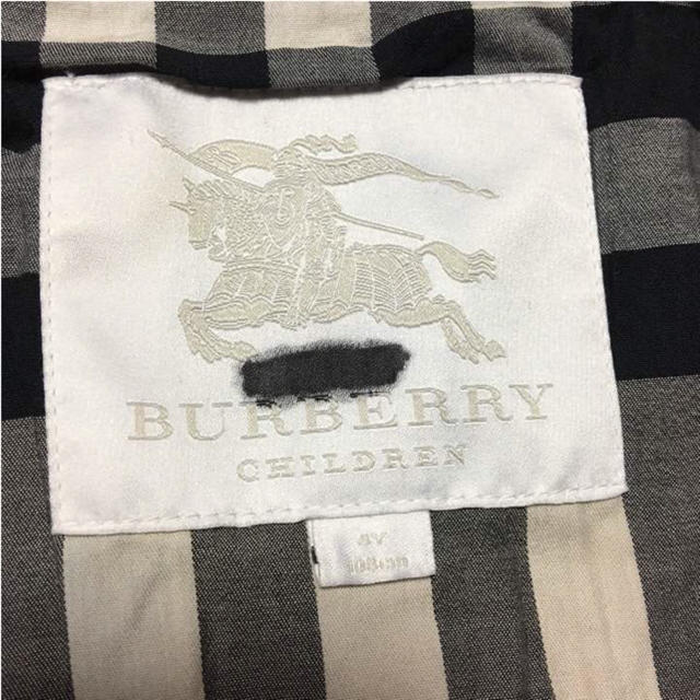 BURBERRY(バーバリー)のBURBERRY children 4y 104cm アウター ジャケット 黒 キッズ/ベビー/マタニティのキッズ服女の子用(90cm~)(ジャケット/上着)の商品写真