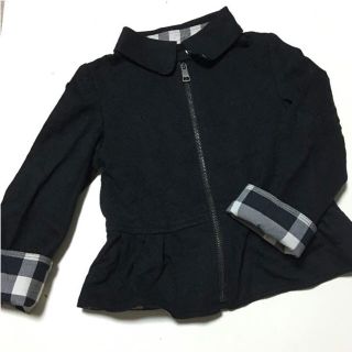 バーバリー(BURBERRY)のBURBERRY children 4y 104cm アウター ジャケット 黒(ジャケット/上着)