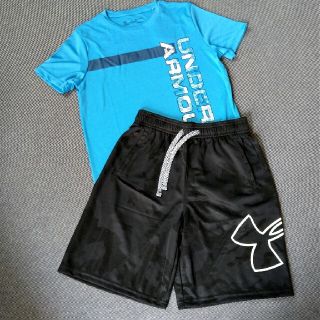 アンダーアーマー(UNDER ARMOUR)の新品！アンダーアーマー 150 Tシャツ ハーフパンツ 上下セット150(Tシャツ/カットソー)