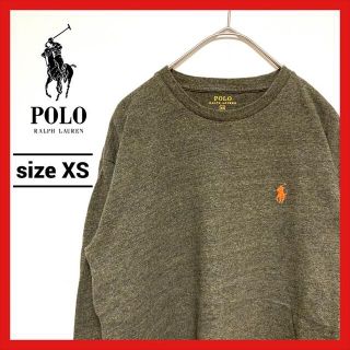 ポロラルフローレン(POLO RALPH LAUREN)の90s 古着 ポロラルフローレン ロンT 刺繍ロゴ ワンポイントロゴ XS(Tシャツ/カットソー(七分/長袖))