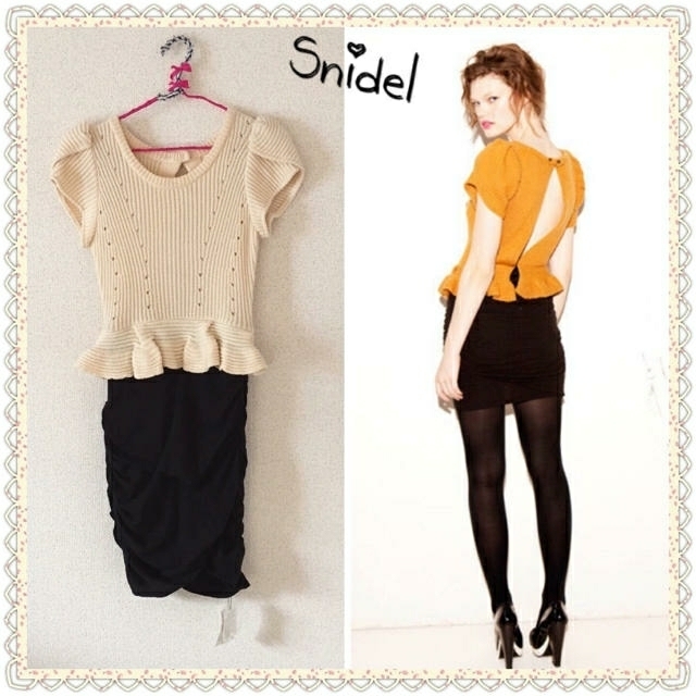 Snidel♡knit ドッキング ワンピース