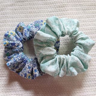 E2個セットシュシュハンドメイド(ヘアゴム/シュシュ)