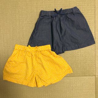 ユニクロ(UNIQLO)のユニクロ　キュロット2点セット　110(パンツ/スパッツ)