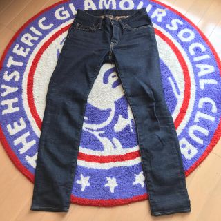 ヒステリックグラマー(HYSTERIC GLAMOUR)のヒステリックグラマー　スタッズ　レオパード　デニム ジーンズ　美品(デニム/ジーンズ)