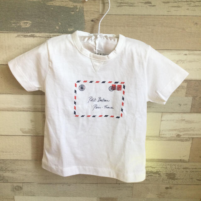 PETIT BATEAU(プチバトー)の訳あり【新品タグ付】プチバトー  Tシャツ　18m/81㎝ キッズ/ベビー/マタニティのベビー服(~85cm)(シャツ/カットソー)の商品写真