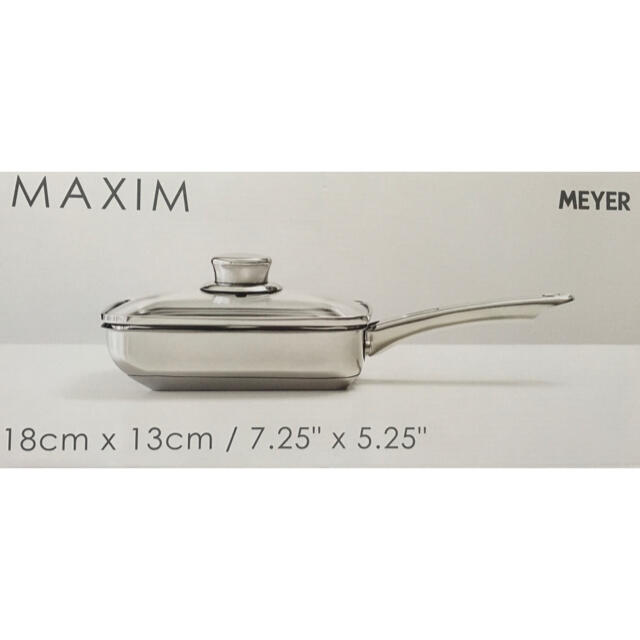 MEYER(マイヤー)のMEYER MAXIM 蓋付エッグパン18×13 インテリア/住まい/日用品のキッチン/食器(鍋/フライパン)の商品写真