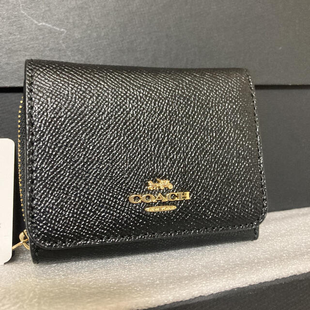 COACH(コーチ)のコーチ　coach 正規品　折財布　黒 レディースのファッション小物(財布)の商品写真