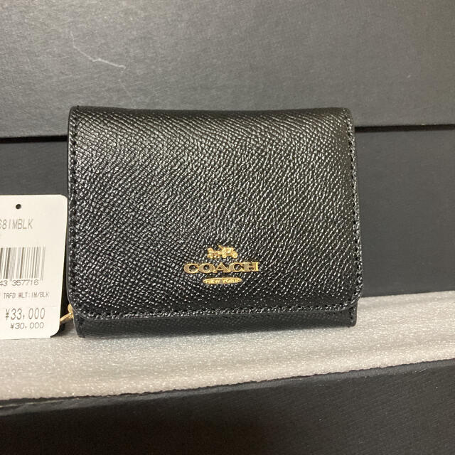 COACH(コーチ)のコーチ　coach 正規品　折財布　黒 レディースのファッション小物(財布)の商品写真