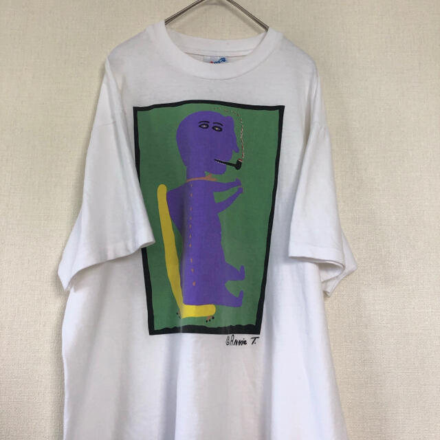 肩幅47cm70's 80's 90's ヴィンテージ　Tシャツ 激レア　染み込み　ピカソ