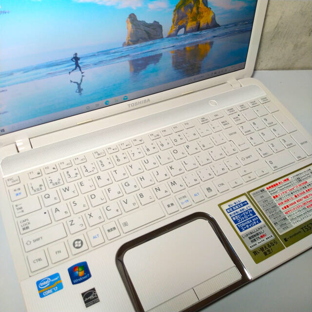 東芝ノートパソコンi7 SSD512GB ブルーレイ　office2019