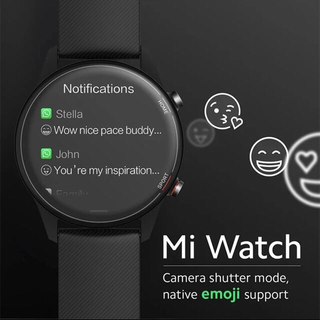 ANDROID(アンドロイド)の専用Xiaomi mi watch ブラック系カラー 新品未開封 日本語対応 ◎ メンズの時計(腕時計(デジタル))の商品写真
