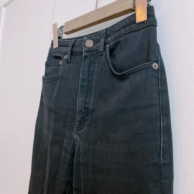 サンローランパリ デニムパンツ ハイウエスト スキニー 黒 25