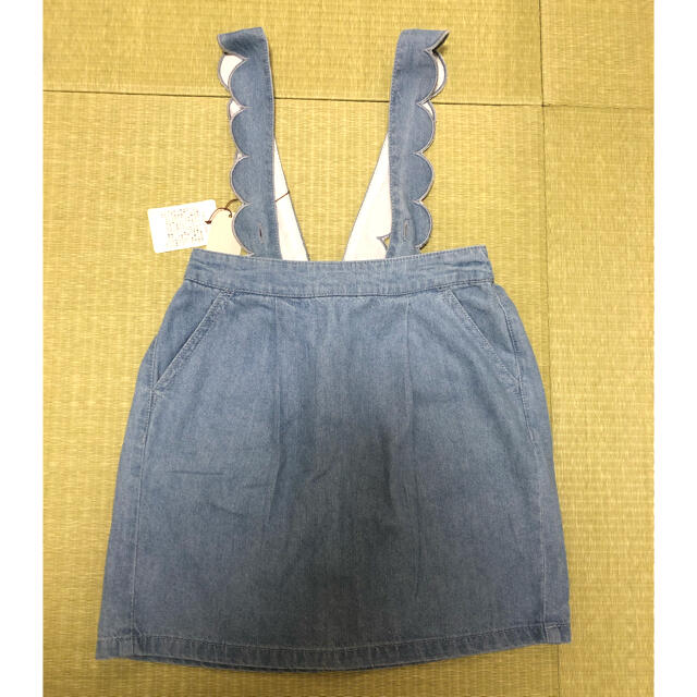 petit main(プティマイン)の新品　プティマイン  デニムスカート　110 キッズ/ベビー/マタニティのキッズ服女の子用(90cm~)(スカート)の商品写真