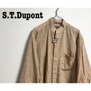 S.T.Dupont 壁画 総柄 柄シャツ スタンドカラー ビッグシャツ 伊勢丹(シャツ)