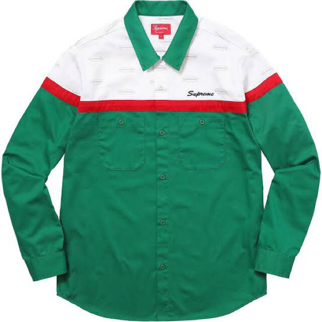 Supreme Color Blocked Work Shirt  L