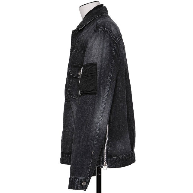 sacai(サカイ)のサイズ２ 美品 sacai デニム ジャケット メンズのジャケット/アウター(Gジャン/デニムジャケット)の商品写真