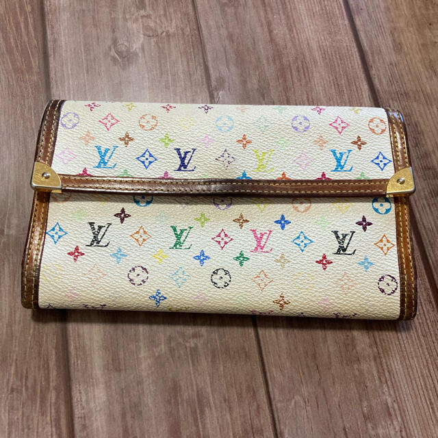 LOUIS VUITTON(ルイヴィトン)のルイヴィトン　モノグラムマルチカラー長財布 レディースのファッション小物(財布)の商品写真