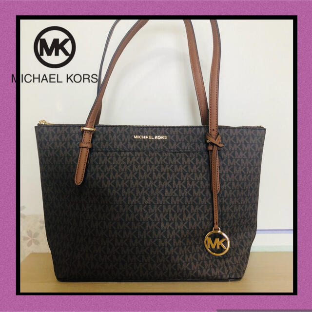 ハンドバッグ【MICHAEL KORS】マイケルコース　モノグラム　トートバッグ