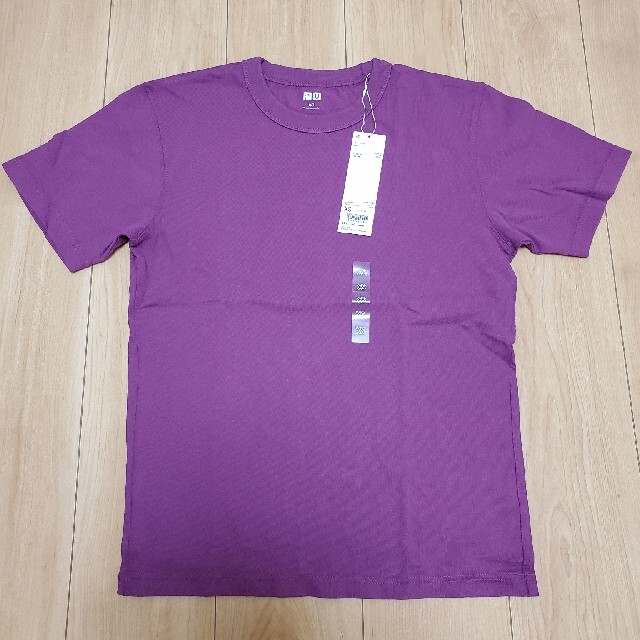 UNIQLO(ユニクロ)のユニクロU クルーネックT パープル XS メンズのトップス(Tシャツ/カットソー(半袖/袖なし))の商品写真