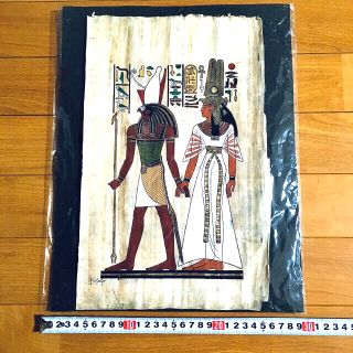 2022新入荷 □希少□古代エジプトパビルス絵画□肉筆□復刻版□工芸品 激安通販のセール ■希少■古代エジプトパビルス絵画■肉筆■復刻版■工芸品■本物パビルス使用 絵画/タペストリ