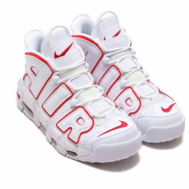 NIKE(ナイキ)のNIKE AIR MORE UPTEMPO WHITE/VARSITY RED メンズの靴/シューズ(スニーカー)の商品写真