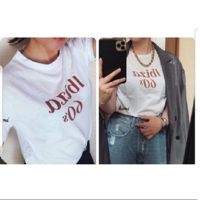 ZARA(ザラ)のZARA　(L　レッド)　テキストTシャツ　ロゴTシャツ レディースのトップス(Tシャツ(半袖/袖なし))の商品写真