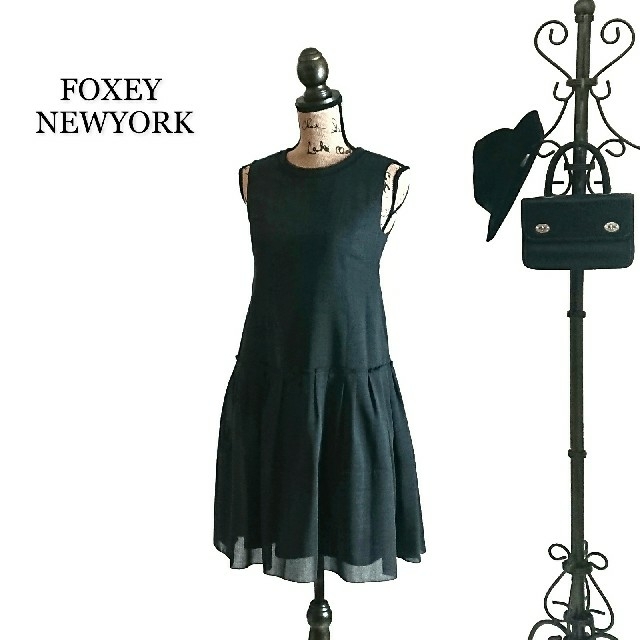 シルバーグレー サイズ FOXEY NEWYORK ロイヤルダンス フレア