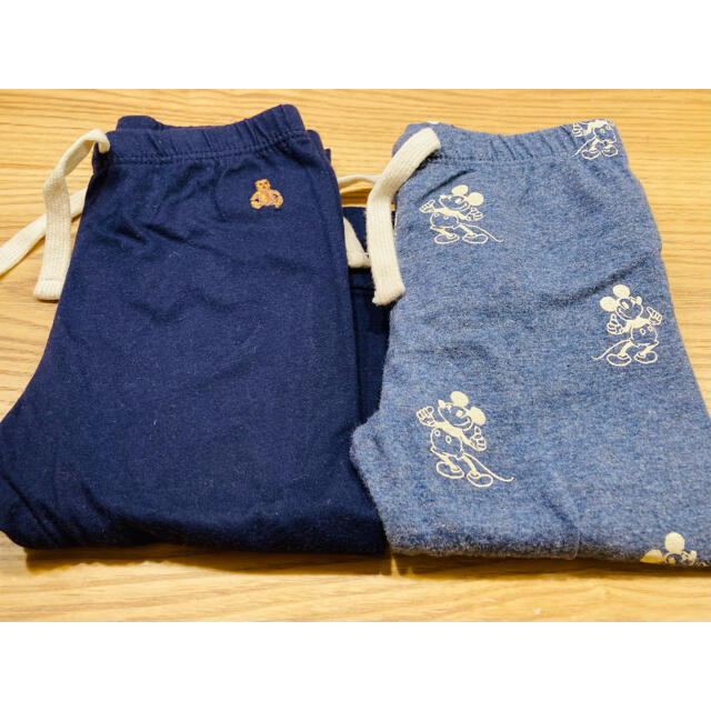 babyGAP(ベビーギャップ)のGAP  ズボン　パンツ　レギンス　ミッキー　2着セット　12-18  80 キッズ/ベビー/マタニティのベビー服(~85cm)(パンツ)の商品写真