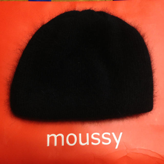 マウジー(moussy)の美品 moussy ファー ベレー(ハンチング/ベレー帽)