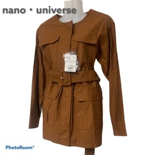 ナノユニバース(nano・universe)のみかづき様専用  nano・universe ミドル丈 ノーカラージャケット(ノーカラージャケット)