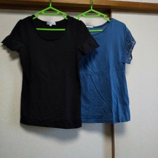 ★Tシャツ2枚セット★（それぞれレース袖）Ｓサイズ(Tシャツ(半袖/袖なし))