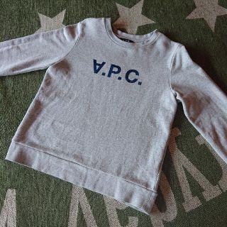 A.P.C. アーペーセー　トレーナー　スウェット　グレー　ロゴ　レディース　M