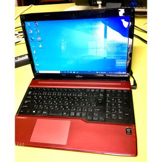 富士通 LIFEBOOK ノートパソコン 白 SSD258GB メモリ8GB