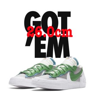 ナイキ(NIKE)のSacai x NIKE BLAZER LOW サカイ ナイキ ブレーザー ロー(スニーカー)