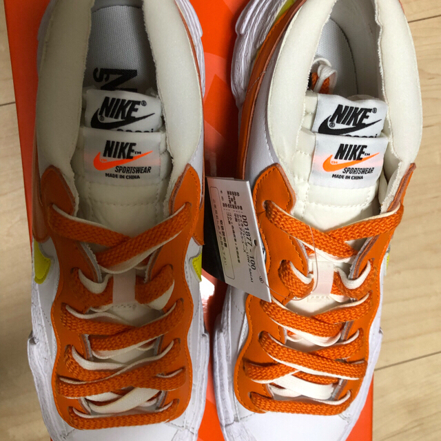 Nike Sacai ブレーザー LOW Magma Orange 26cm