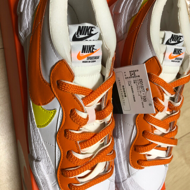 Nike Sacai ブレーザー LOW Magma Orange 26cm