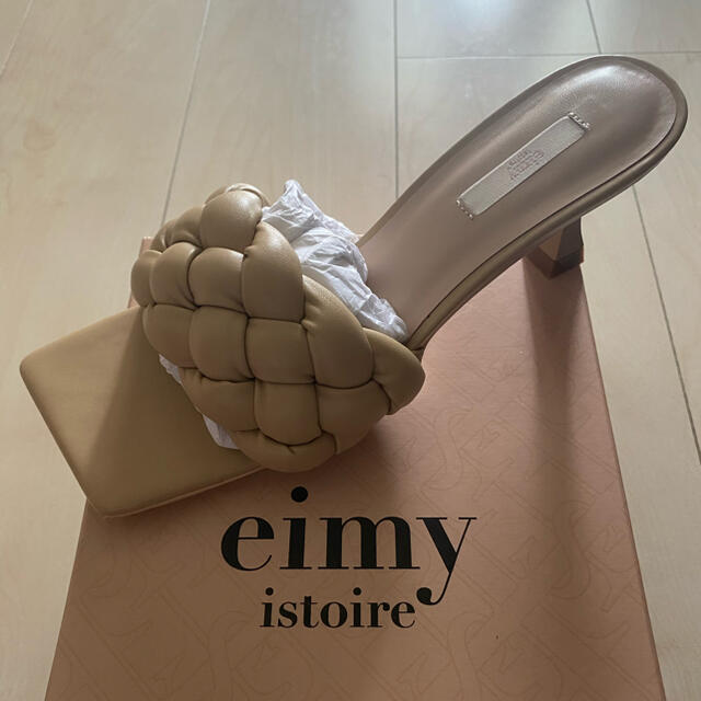 eimy istoire(エイミーイストワール)のeimyistoire スクエアープランプサンダル L レディースの靴/シューズ(ミュール)の商品写真