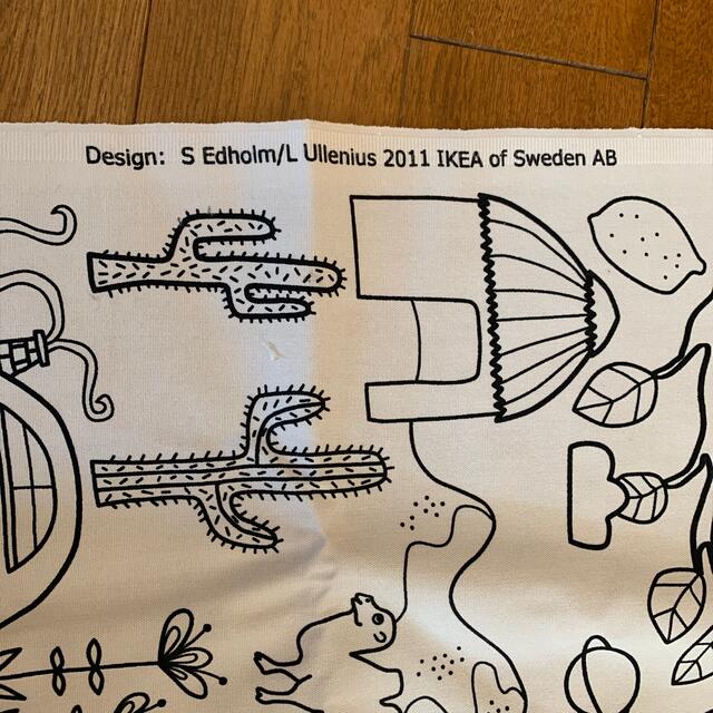 IKEA(イケア)のIKEA 生地　エドホルム・ユレニウス　塗り絵　ペン付き ハンドメイドの素材/材料(生地/糸)の商品写真