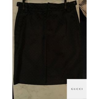 グッチ(Gucci)のGUCCI グッチ イタリア製 膝丈 タイトスカート(38) Ｍサイズ(ひざ丈スカート)