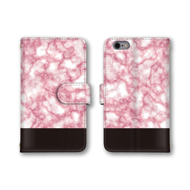 02* ピンク リゾートフラワー柄 手帳型iPhoneケース** www.isef.com.mx