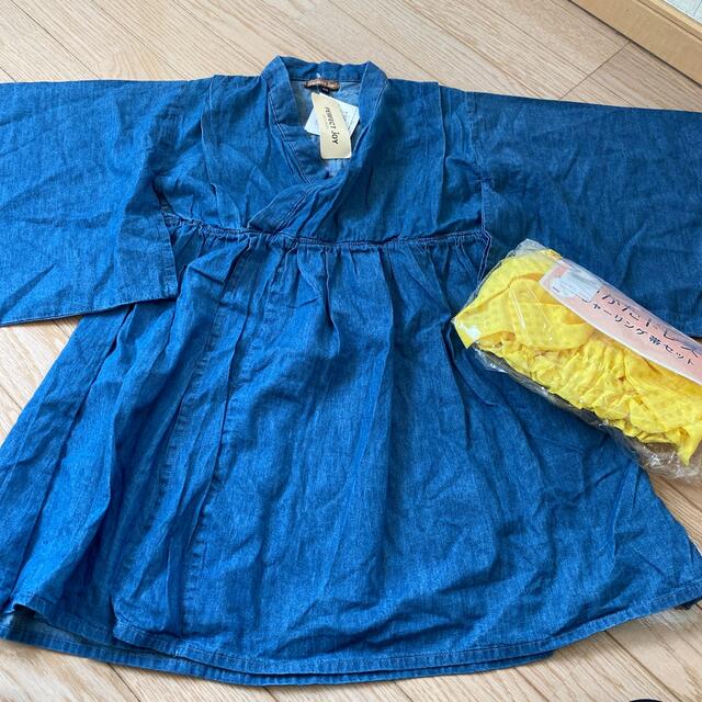 浴衣セット❤️120 キッズ/ベビー/マタニティのキッズ服女の子用(90cm~)(甚平/浴衣)の商品写真