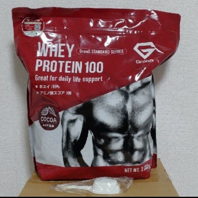 【未使用】GronG ホエイプロテイン100 ココア味 3kg