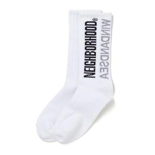 ネイバーフッド(NEIGHBORHOOD)のウィンダンシー　NHWDS/CA-SOCKS 白と黒(ソックス)