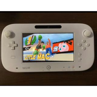 ウィーユー(Wii U)のWIIU 純正　パッド　白(家庭用ゲーム機本体)