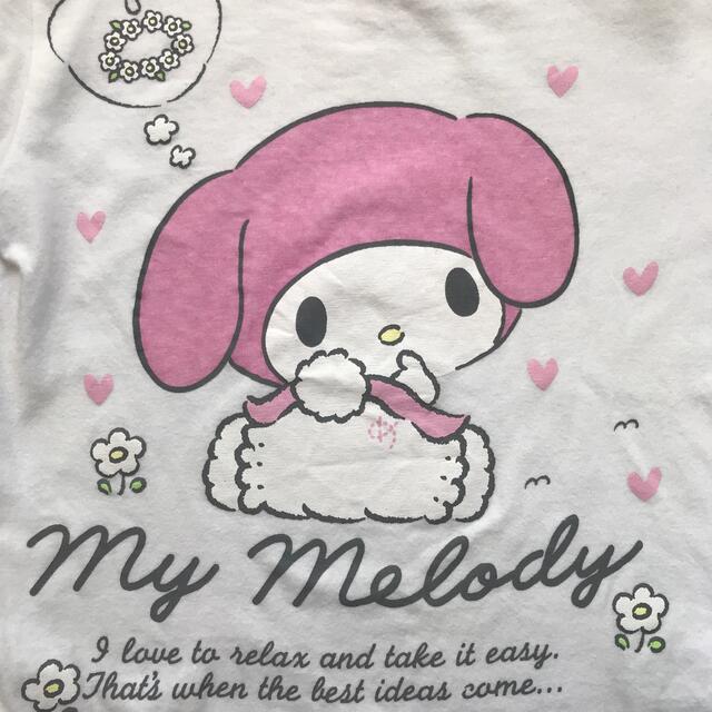 マイメロディ(マイメロディ)のマイメロディ　100cm カットソー　Tシャツ キッズ/ベビー/マタニティのキッズ服女の子用(90cm~)(Tシャツ/カットソー)の商品写真